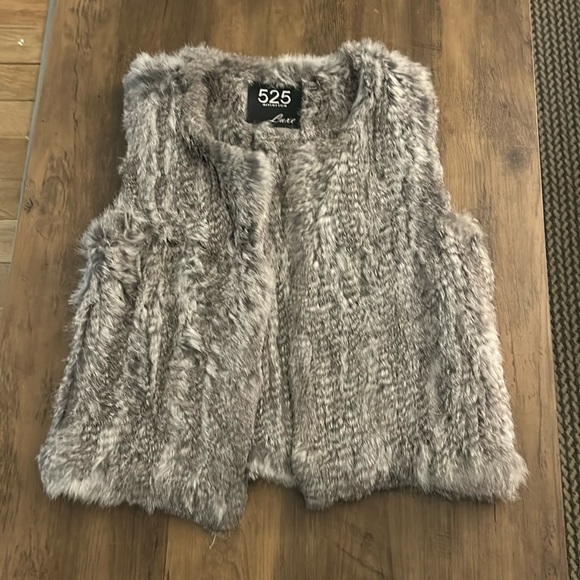 525 American grey fur vest size xs - Picture 1 of 2